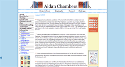 Desktop Screenshot of aidanchambers.co.uk