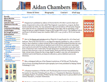 Tablet Screenshot of aidanchambers.co.uk